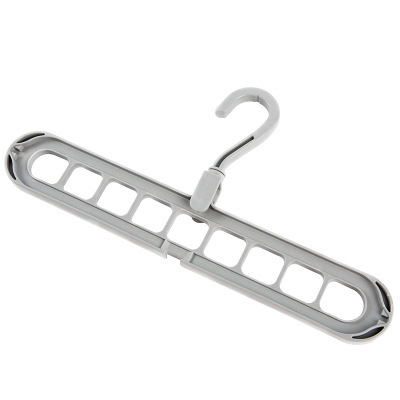 9-hole Clothes Hanger Organizer Space Saving Hanger Multi-function Folding Magic Hangers Drying Racks Scarf Clothes Storage - Image 6